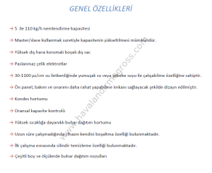 Humac-15 Buharlı Nemlendirici 15kg/h