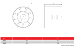Bvn Bahçıvan Bpk 12 Aksiyel Kanal İçi Fan (200 m³/h)