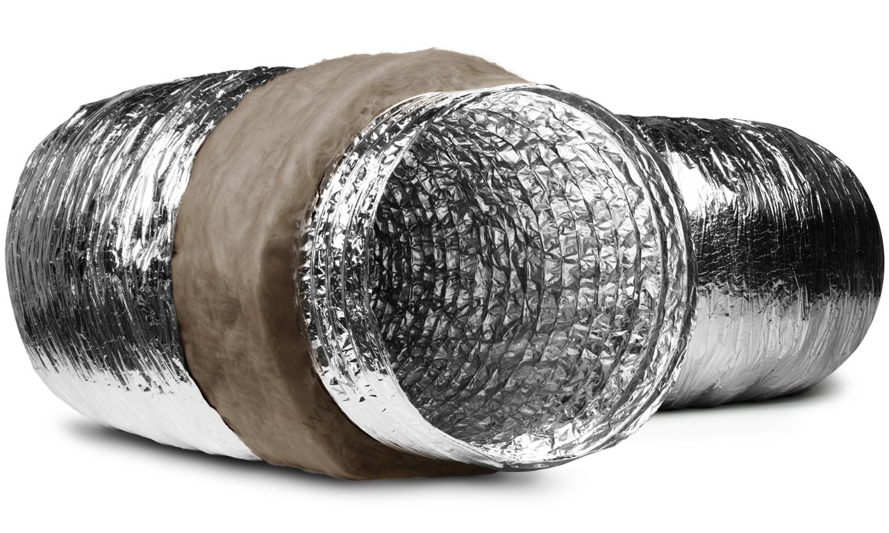 ISOAFS-ALU70 Alüminyum Isı İzoleli Flexible Hava Kanalı (10mt) Ø102mm