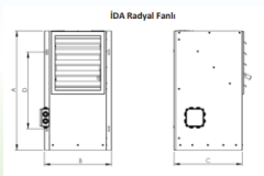 İmas İDA 20E 20KW 17200kcal/h Radyal Sıcak Hava Apareyi - Elektrikli Sistem