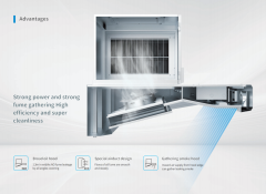 MHE240+  ELEKTROSTATİK FİLTRELİ DAVLUMBAZ + UVC KOKU FİLTRESİ MICEXAIR 4.800M³/H