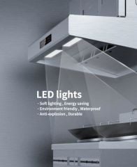 MHE240+  ELEKTROSTATİK FİLTRELİ DAVLUMBAZ + UVC KOKU FİLTRESİ MICEXAIR 4.800M³/H