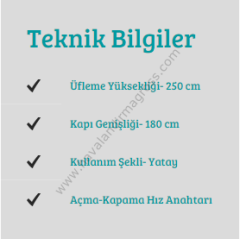 NİVA LİNDA KLC-LH180 Isıtıcılı Kumandalı Hava Perdesi