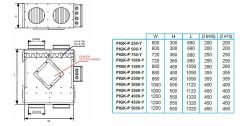 Pıgk-P 1000-Y Isı Geri Kazanım Cihazı (1000m³/h) (Kumanda Paneli Dahil)
