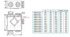 Pıgk-P 3000-Y Isı Geri Kazanım Cihazı (3000m³/h) (Kumanda Paneli Dahil)