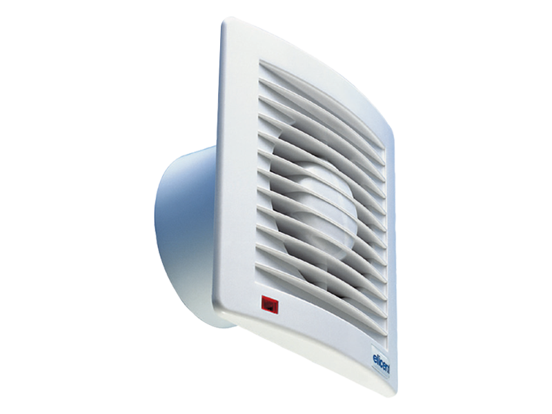 ELICENT E-Style 120 Aksiyal Ultra İnce Fan 165m³/h (plastik klapeli, timerlı)