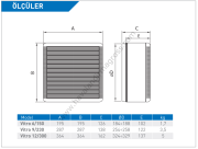 ELICENT Vitro 9/230 Aksiyal Fan 700/400 m³/h