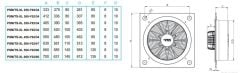 PMS Psms-XL 300-Y02/34 Kare Sanayi  Aspiratörü 220V (2150m³/h)