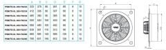 PMS Psts-XL 350-Y02/34 Kare Sanayi  Aspiratörü 380V (3400m³/h)