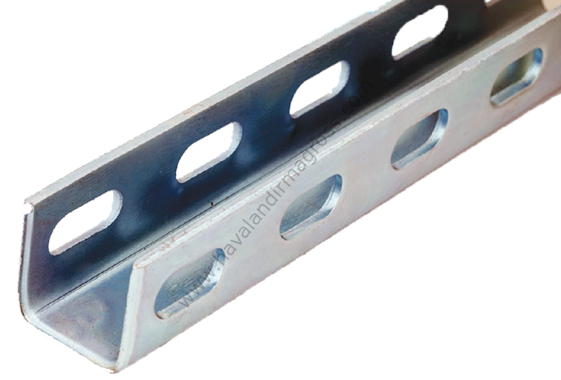 50*50 4MM U Perfore Profil 2mt