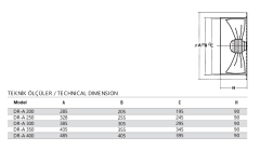 Fansan Dr-a 250 Aksiyel Fan (1800m³/h)