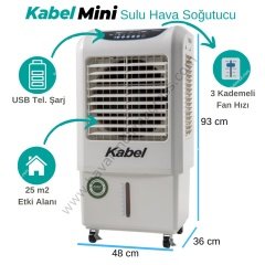 Kabel Mini Soğutucu - Sulu Sistem [2500m³/h]