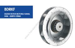 BVN Bahçıvan BDRKF 220-B-M Dıştan Rotorlu Geriye Eğimli Kanal Fanı [860m³/h]