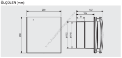 S&P Decor-300 CR Design Banyo Aspiratörü [230m³/h]