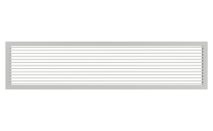 Lineer Menfez 250mm - 600mm - Ral: 9016