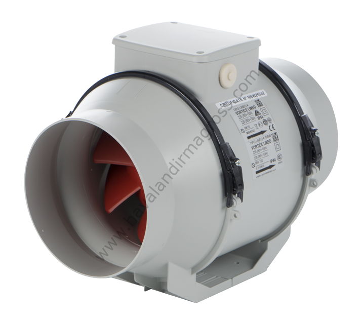 Vortice Lineo 100 Q Yuvarlak Kanal Tipi Fan [ 155-200m³/h]