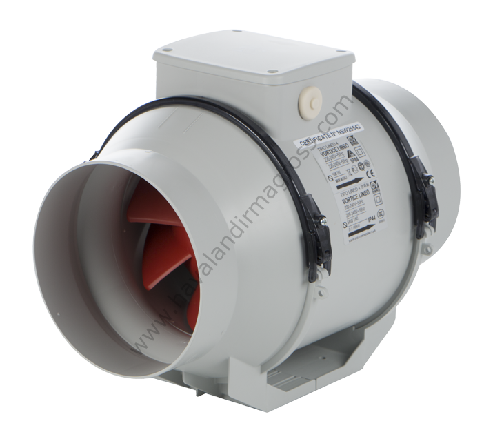 Vortice Lineo 200 Yuvarlak Kanal Tipi Fan [815-1025-1135m³/h]