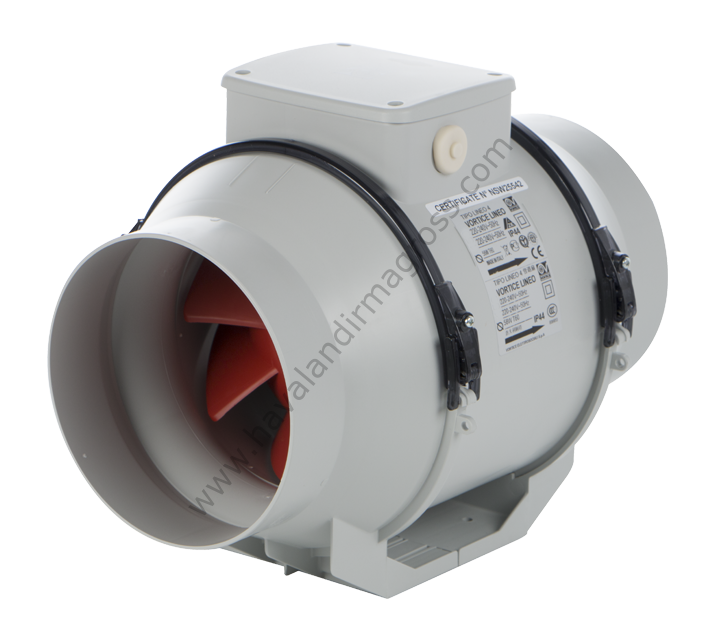 Vortice Lineo 200 Yuvarlak Kanal Tipi Fan [815-1025-1135m³/h]