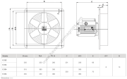 Vortice Vorticel E 354 M - 1400RPM Düşük Basınçlı Askiyel Fan [1850m³/h]