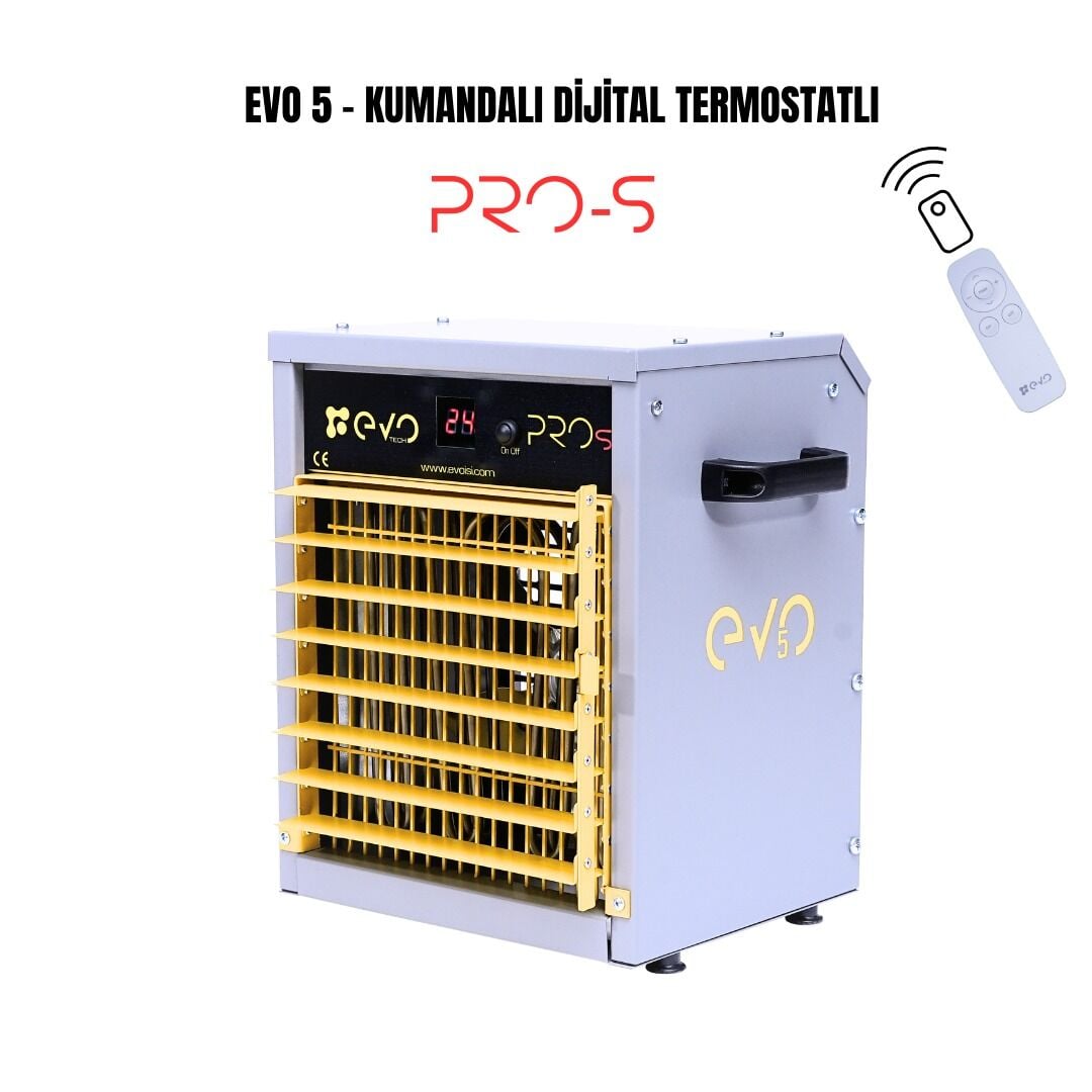 EVO 5 PRO S 5 KW KUMANDALI ELEKTRİKLİ ISITICI