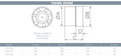 Kayıtes Yuf  Banyo Fanı 150 (300m³)