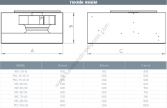 Kayıtes Rec 40-20B Dikdörtgen Kanal Fanı (1150m³/h)
