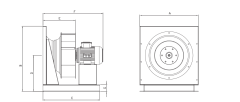 Bvn Bahçıvan Bpf 280 (1,1) Endüstriyel Radyal Fan 380V [2500m3/h]