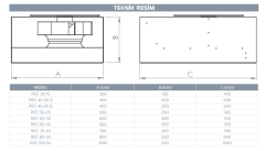 Kayıtes Rec 50-25 Dikdörtgen Kanal Fanı (1600m³/h)