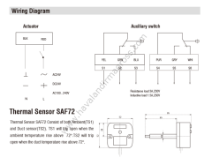 Yangın Damper Motoru - 5Nm On/Off Fire And Smoke Damper Actuator 24V