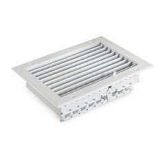Çift Sıra Kanatlı Menfez Damperli 350mm - 400mm - Ral: 9016
